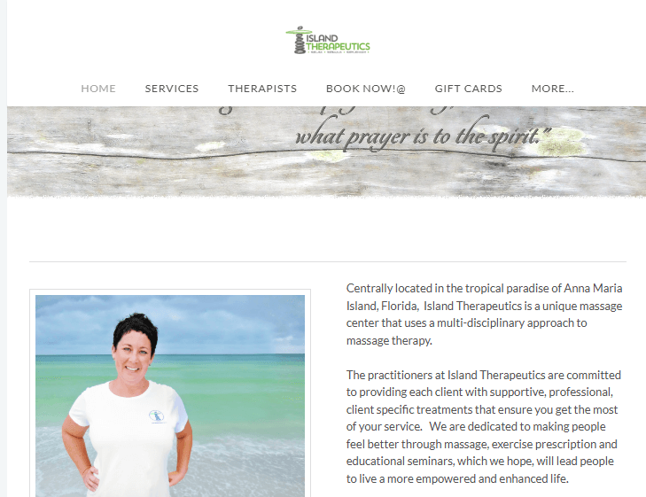 Island Therapeutics Website Screenshot